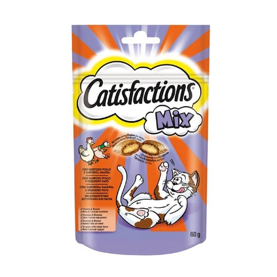 Catisfactions Friandises Mix Poulet Et Canard 60 G 3 Catisfactions Friandises Mix Poulet Et Canard 60 G