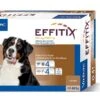 Effitix Spot On Très Grand Chien 40 - 60 Kg 4 Pipettes