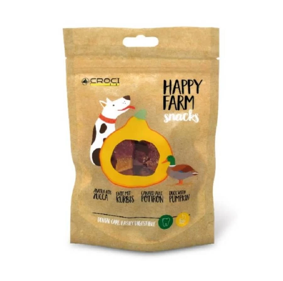 Happy Farm Canard & Citrouille Pour Chien 80 G 3 Happy Farm Canard & Citrouille Pour Chien 80 G