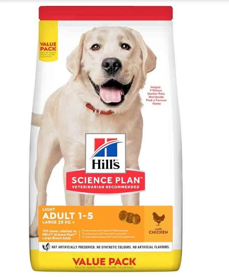 Hill's Science Plan Hill's Science Plan Canine Adult Light Large Au Poulet 18 Kg 3 Hill's Science Plan Hill's Science Plan Canine Adult Light Large Au Poulet 18 Kg