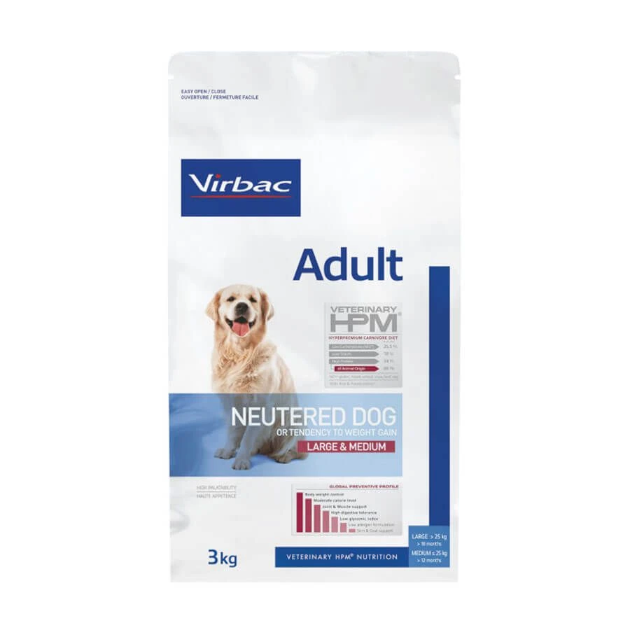 Virbac Veterinary HPM Adult Neutered Large & Medium Dog 3 Kg 3 Virbac Veterinary HPM Adult Neutered Large & Medium Dog 3 Kg
