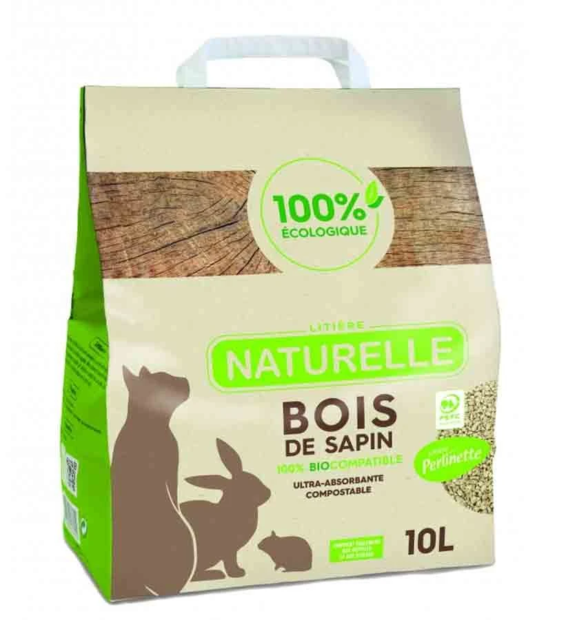 Perlinette Litière Bois De Sapin 3,4 Kg / 10 L 3 Perlinette Litière Bois De Sapin 3,4 Kg / 10 L