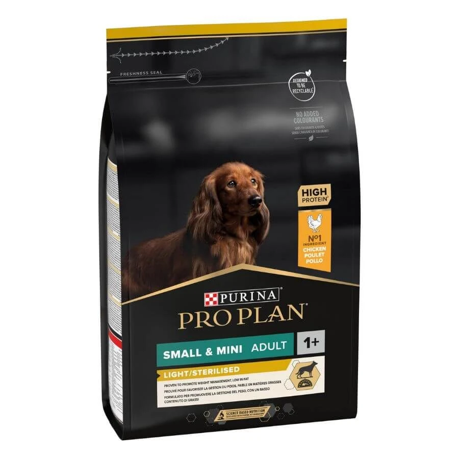 Purina ProPlan Chien Adult Small & Mini Light - Sterilised OPTIWEIGHT 3 Kg 3 Purina ProPlan Chien Adult Small & Mini Light - Sterilised OPTIWEIGHT 3 Kg