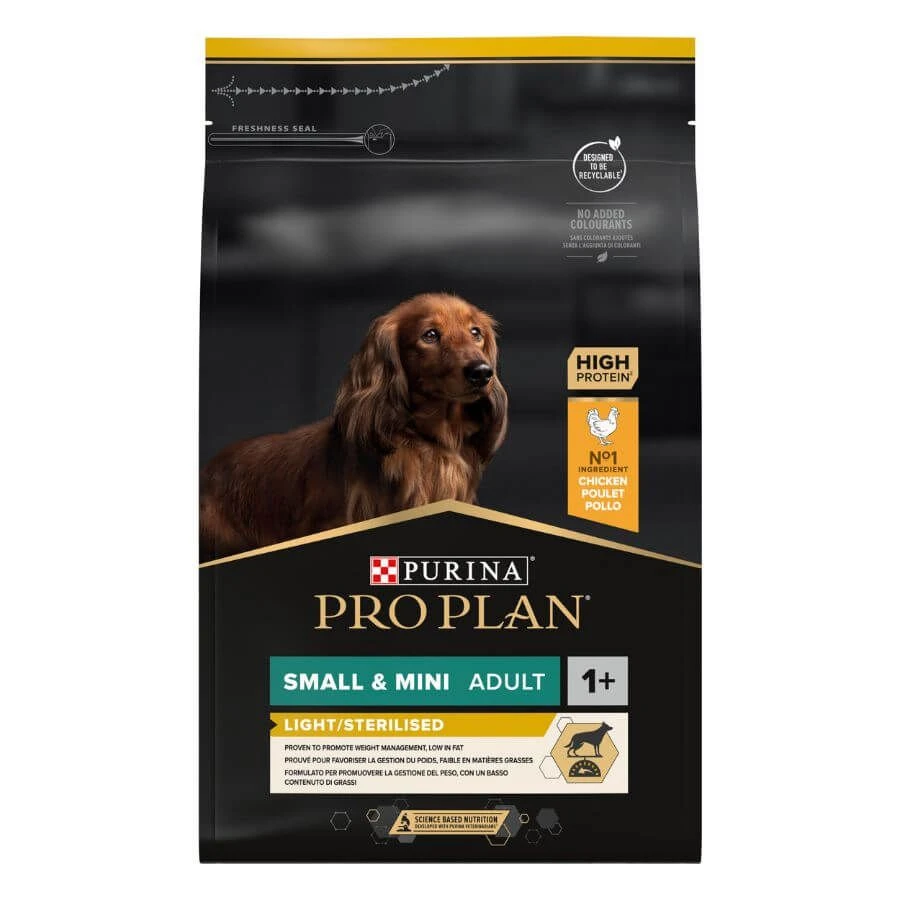 Purina ProPlan Chien Adult Small & Mini Light - Sterilised OPTIWEIGHT 3 Kg 4 Purina ProPlan Chien Adult Small & Mini Light - Sterilised OPTIWEIGHT 3 Kg – Image 2