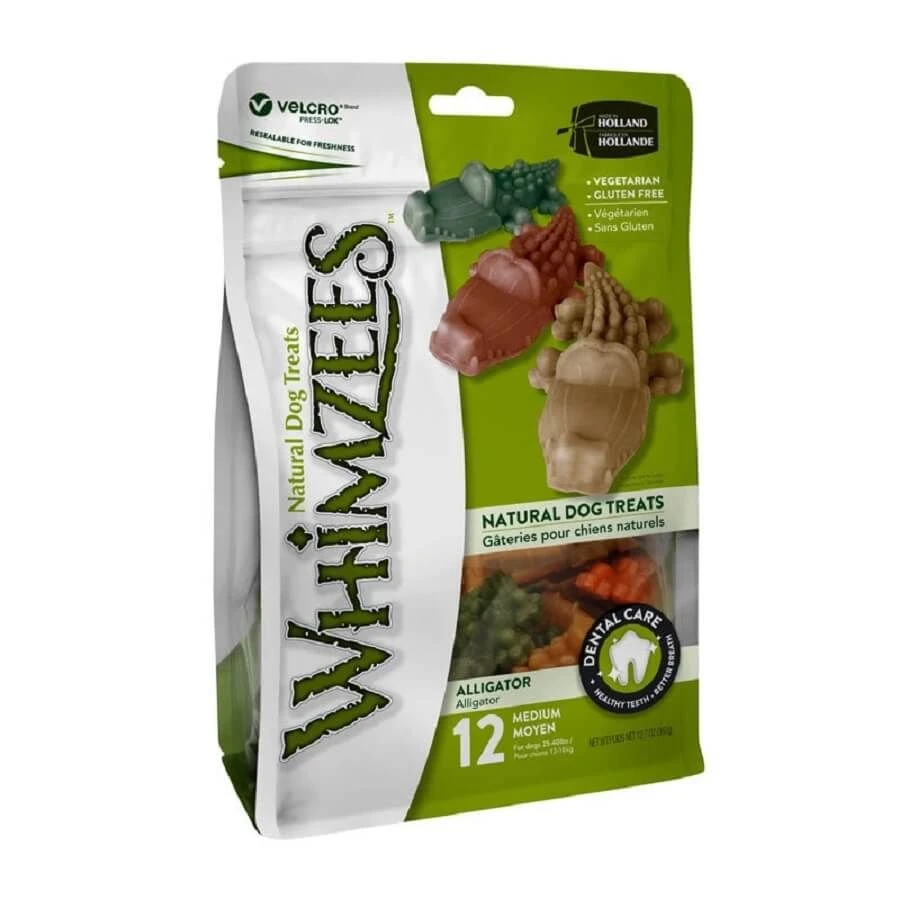 Whimzees Friandise Végétale Alligator Chien M X12 4 Whimzees Friandise Végétale Alligator Chien M X12 – Image 2