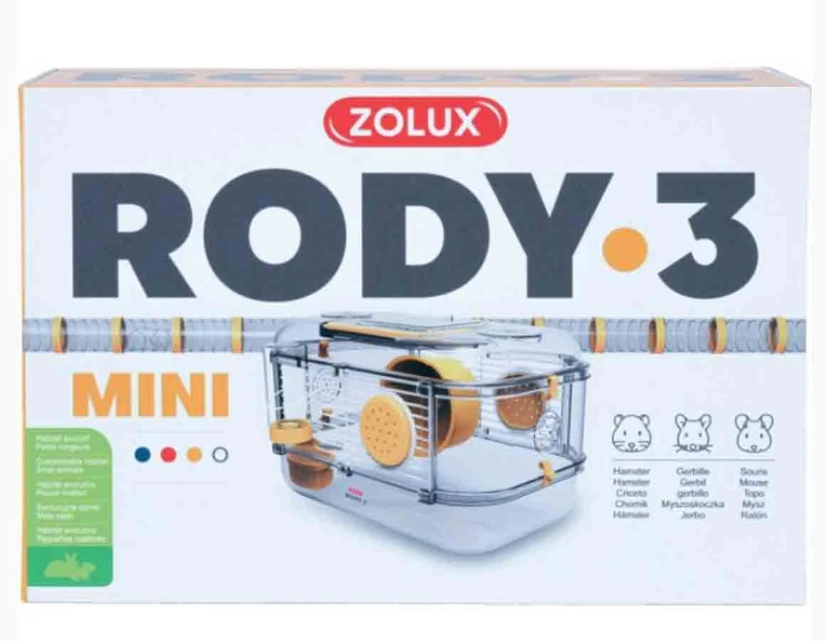 Zolux Cage RODY.3 Mini Jaune 4 Zolux Cage RODY.3 Mini Jaune – Image 2